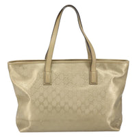 Gucci Plus Tote Gg Imprime Gold Pvc Tote Bag Bag (Authentic Pre-Loved)