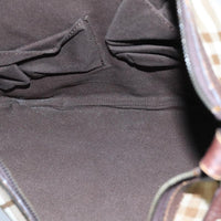 Burberry Nova Check Shoulder Bag Canvas And Leather Beige Canvas Shoulder Bag Bag (Authentic Pre-Loved)