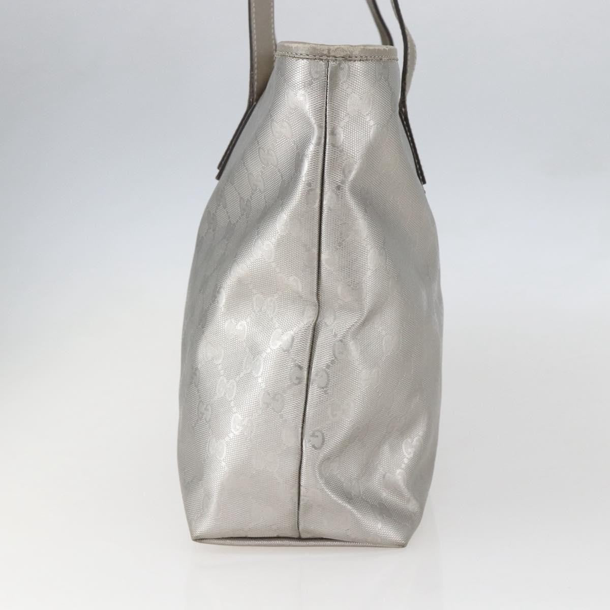 Gucci Plus Tote Gg Imprime Silver Canvas Tote Bag Bag (Pre-Loved)