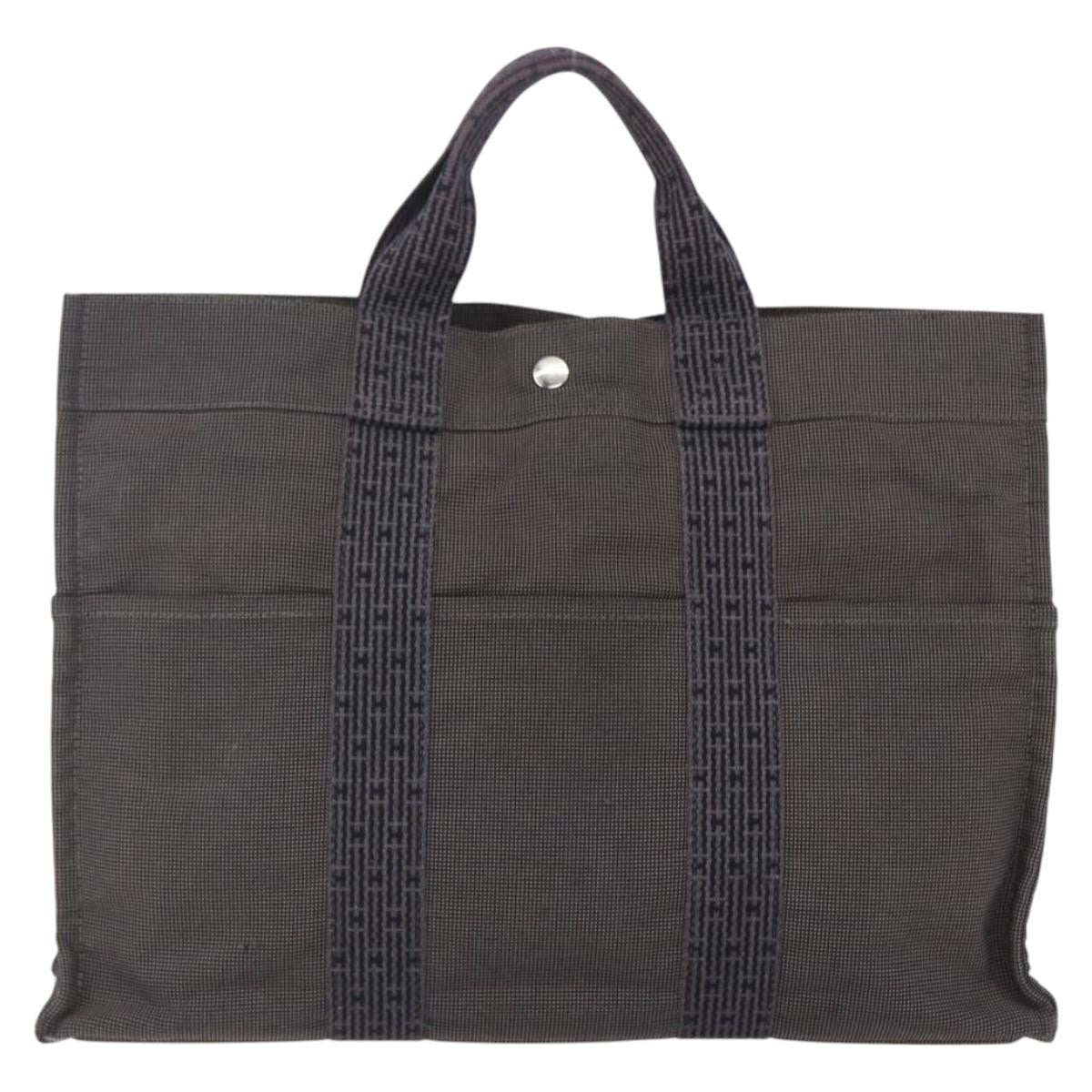 Hermes Fourre-Tout Herline Fourre-Tout Herline Gray Canvas Tote Bag Bag (Authentic Pre-Loved)