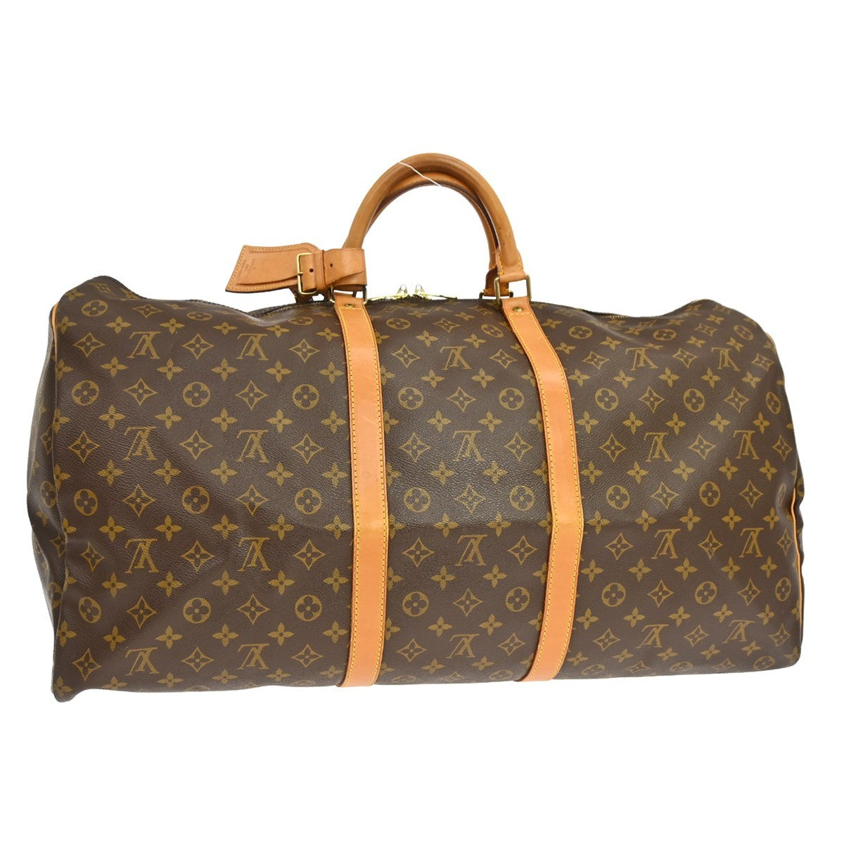 Louis Vuitton Keepall Bag Monogram Canvas Brown Canvas Travel Bag Bag (Authentic Pre-Loved)