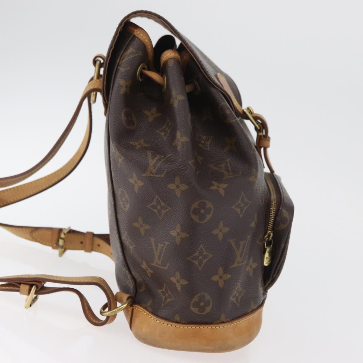 Louis Vuitton Vintage Montsouris Backpack Monogram Canvas Brown Canvas Backpack Bag (Authentic Pre-Loved)