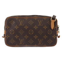 Louis Vuitton Pochette Marly Bandouliere Bag Monogram Canvas Brown Canvas Shoulder Bag Bag (Pre-Loved)