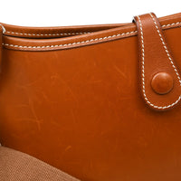 Hermes Evelyne Bag Gen Iii Clemence Brown Leather Handbag (Authentic Pre-Loved)