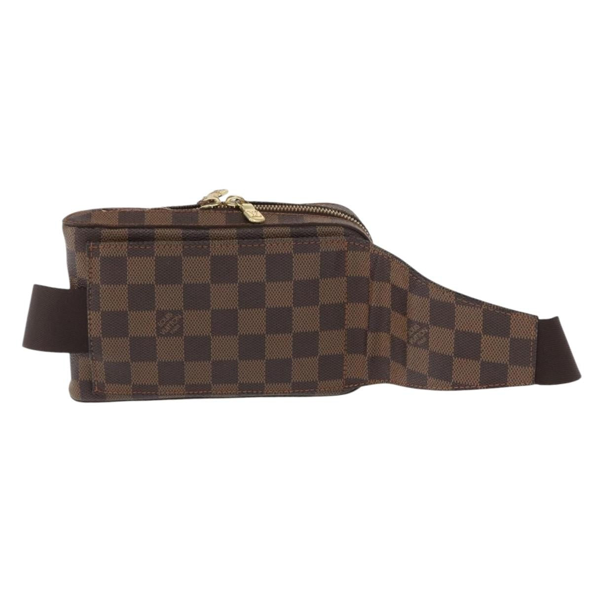 Louis Vuitton Geronimos Waist Bag Damier Brown Canvas Shoulder Bag Bag (Authentic Pre-Loved)