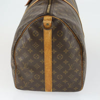 Louis Vuitton Keepall Bag Monogram Canvas Brown Canvas Travel Bag Bag (Pre-Loved)