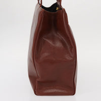 Salvatore Ferragamo Vala Tote Leather Brown Leather Tote Bag Bag (Authentic Pre-Loved)