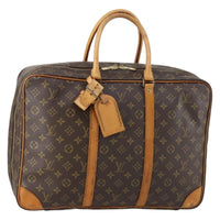 Louis Vuitton Sirius Handbag Monogram Canvas Brown Canvas Travel Bag Bag (Pre-Loved)