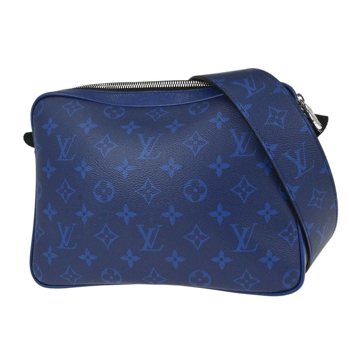 Louis Vuitton Outdoor Bumbag Monogram Taigarama Blue Leather Shoulder Bag Bag (Authentic Pre-Loved)