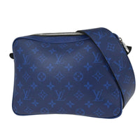 Louis Vuitton Outdoor Bumbag Monogram Taigarama Blue Leather Shoulder Bag Bag (Authentic Pre-Loved)