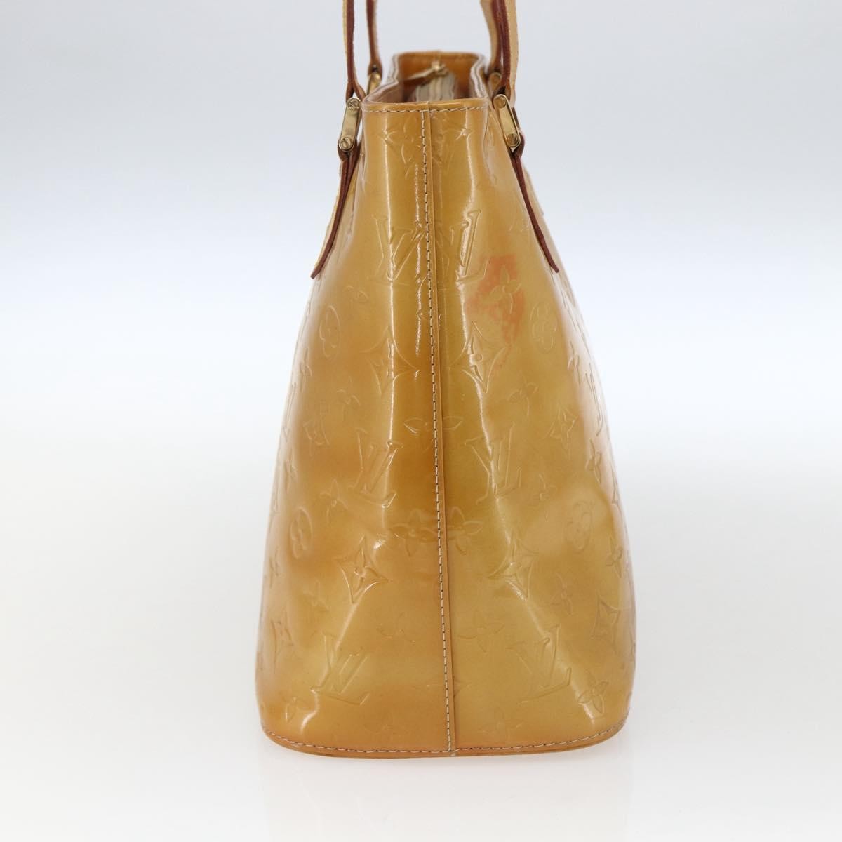 Louis Vuitton Houston Handbag Monogram Vernis Beige Patent_Leather Tote Bag Bag (Pre-Loved)