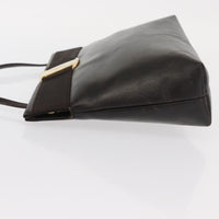 Salvatore Ferragamo Vala Shoulder Bag Leather Brown Leather Shoulder Bag Bag (Authentic Pre-Loved)