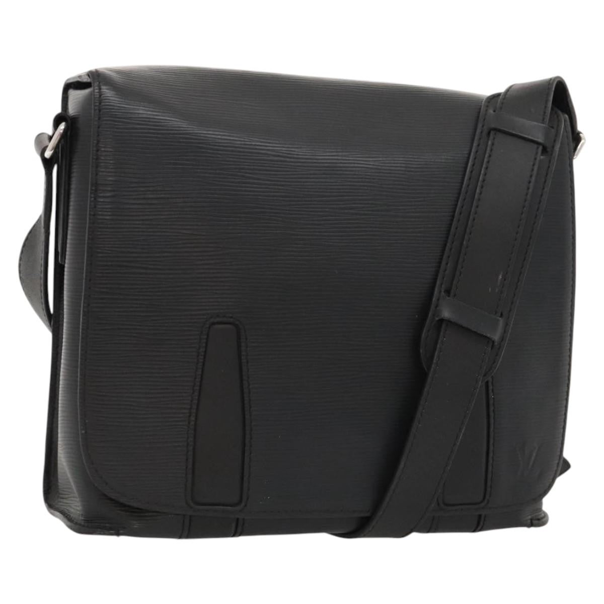 Louis Vuitton Harrington Messenger Bag Epi Leather Black Leather Shoulder Bag Bag (Authentic Pre-Loved)