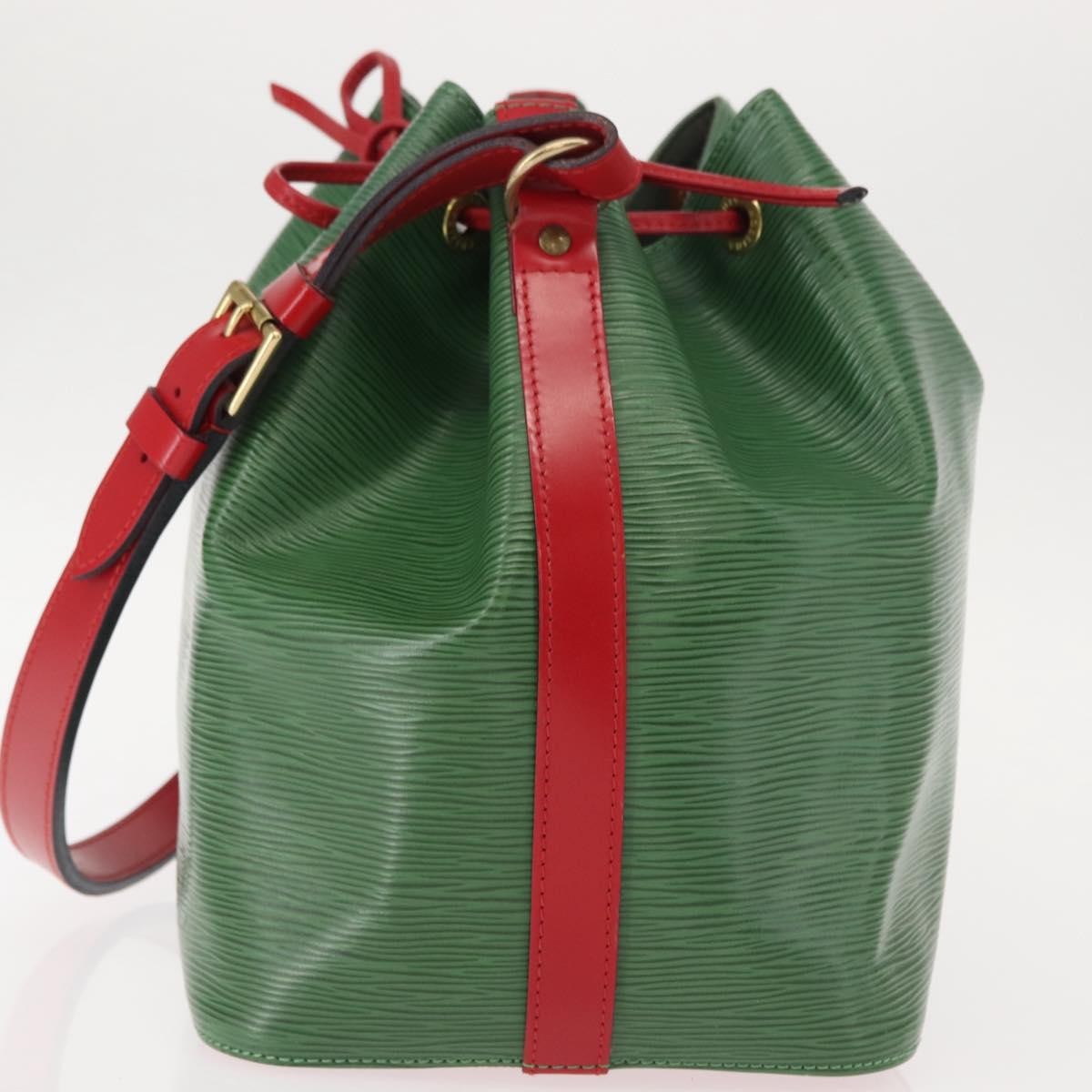 Louis Vuitton Bicolor Petit Noe Handbag Epi Leather Green Leather Shoulder Bag Bag (Pre-Loved)