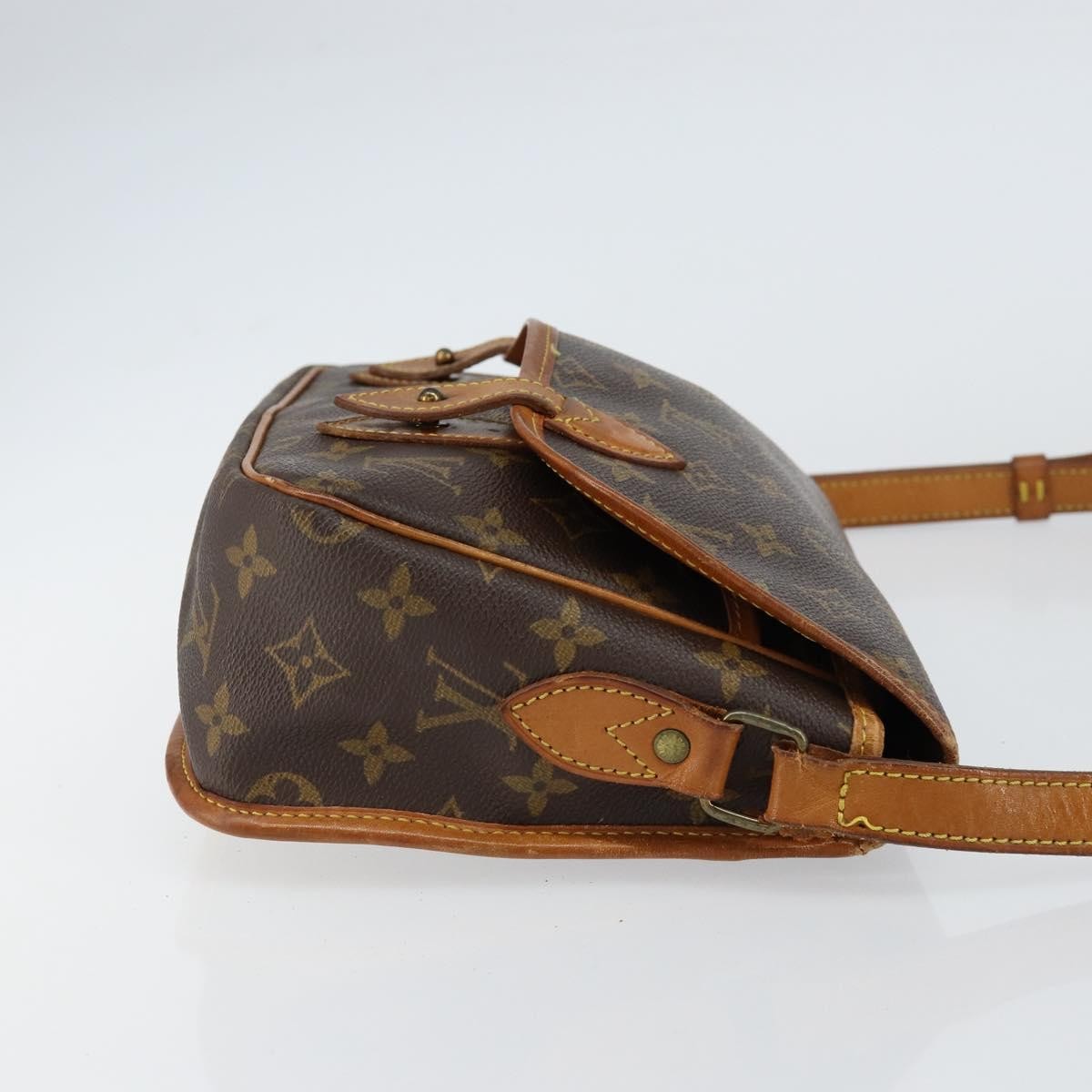 Louis Vuitton Sac Gibeciere Messenger Bag Monogram Canvas Brown Canvas Shoulder Bag Bag (Authentic Pre-Loved)