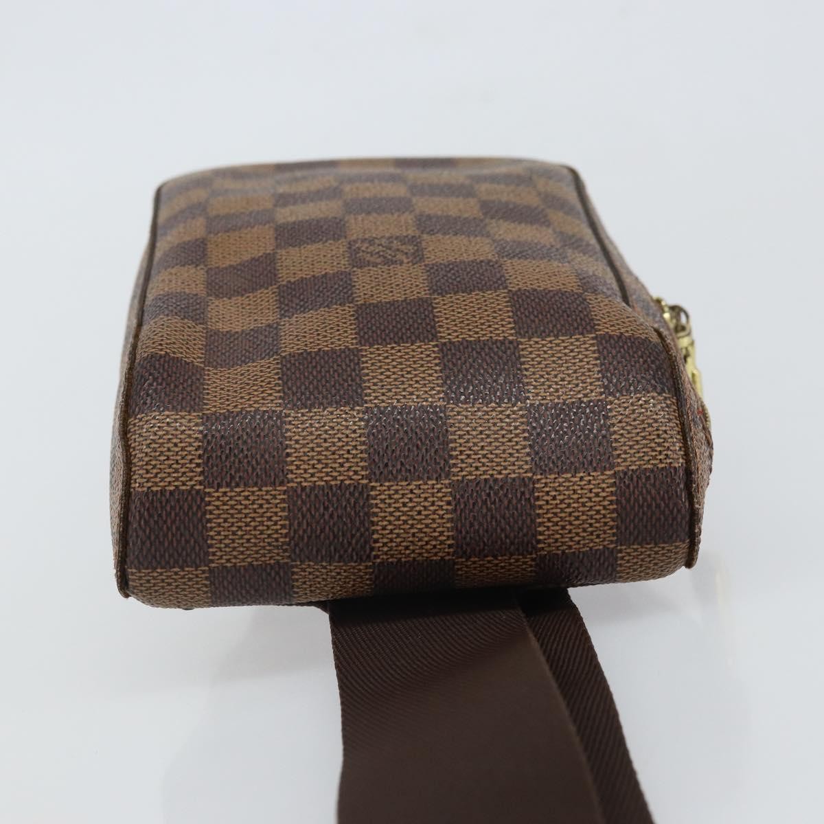 Louis Vuitton Geronimos Waist Bag Damier Brown Canvas Shoulder Bag Bag (Pre-Loved)