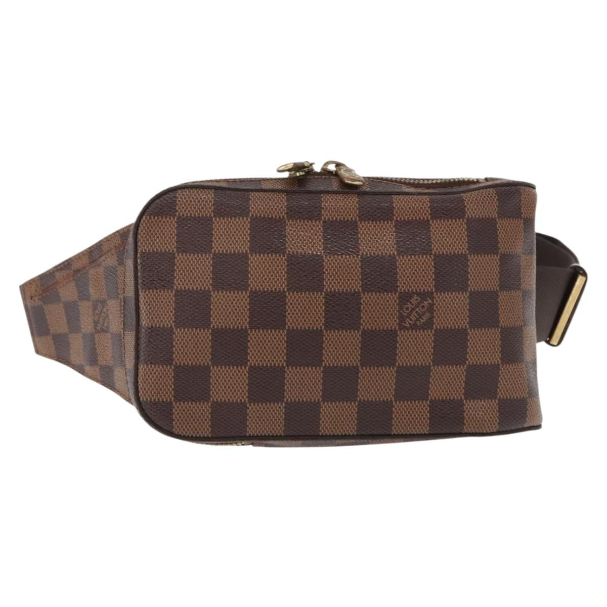 Louis Vuitton Geronimos Waist Bag Damier Brown Canvas Clutche & Pouche Bag (Pre-Loved)