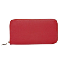 Hermes Azap Zip Around Wallet Silk'in Epsom Pink Leather Wallets Accessory (Authentic Pre-Loved)