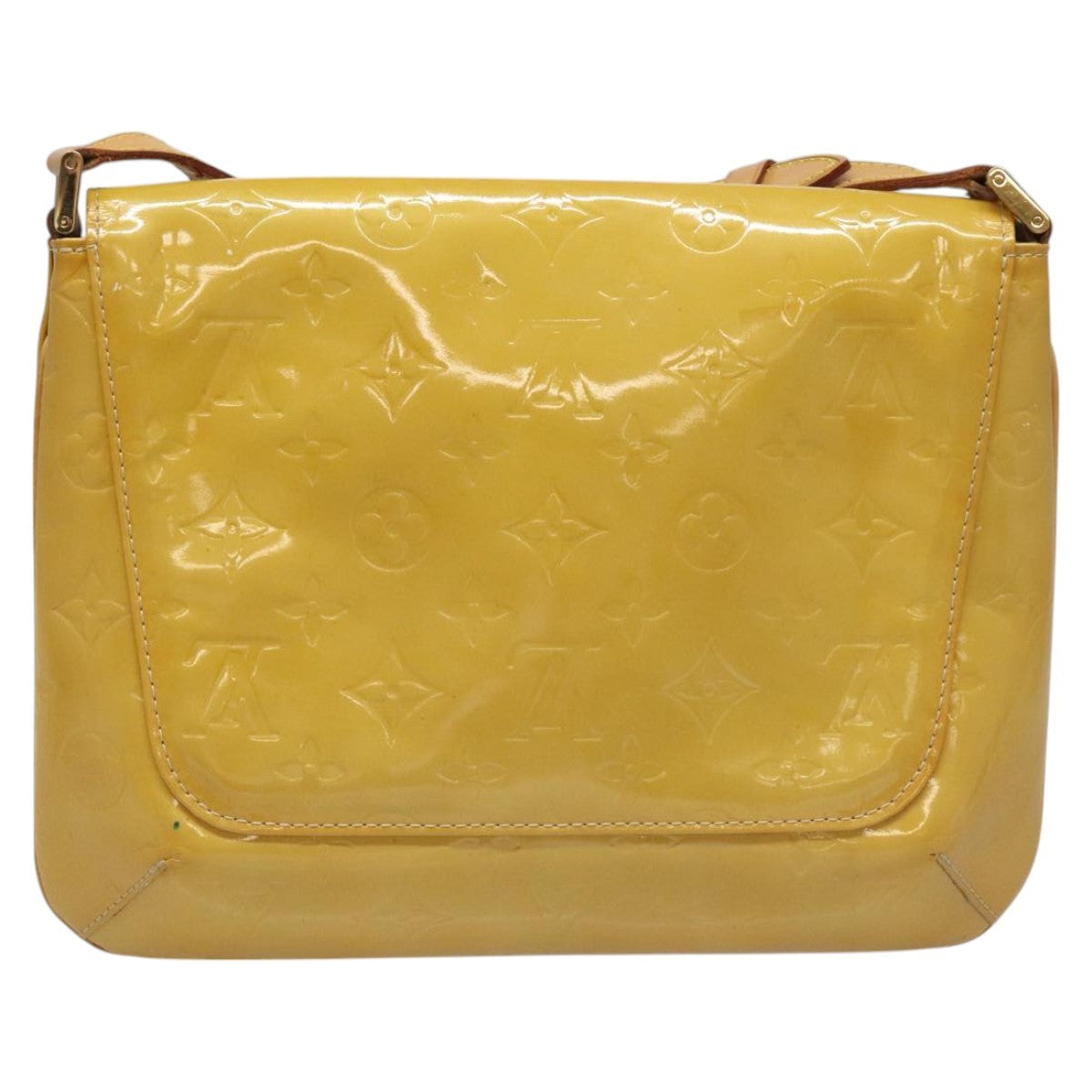Louis Vuitton Thompson Street Handbag Monogram Vernis Beige Patent_Leather Shoulder Bag Bag (Authentic Pre-Loved)
