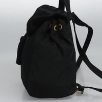 Prada Flap Drawstring Backpack Tessuto Black Nylon Backpack Bag (Authentic Pre-Loved)