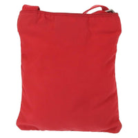 Prada Flat Messenger Bag Tessuto Red Nylon Shoulder Bag Bag (Pre-Loved)