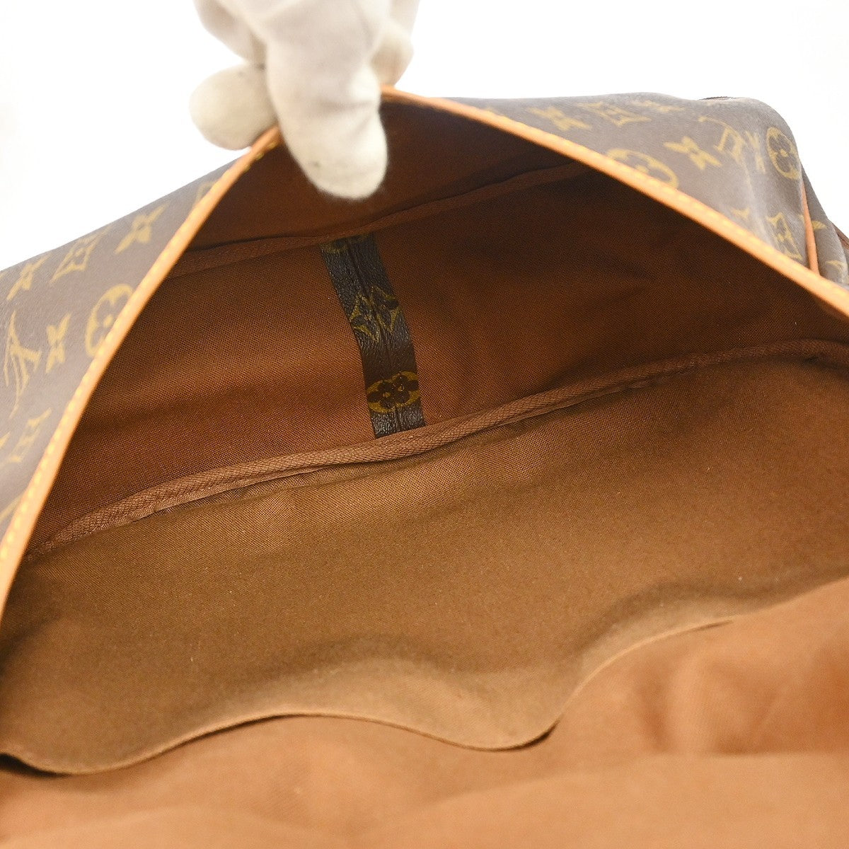 Louis Vuitton Louis Vuitton Saumur Handbag Monogram Canvas Brown Canvas Shoulder Bag Bag (Authentic Pre-Loved)