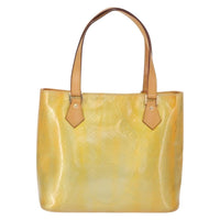Louis Vuitton Houston Handbag Monogram Vernis Yellow Patent_Leather Tote Bag Bag (Pre-Loved)