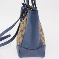 Gucci Bree Convertible Tote Gg Canvas With Leather Beige Canvas Tote Bag Bag (Authentic Pre-Loved)