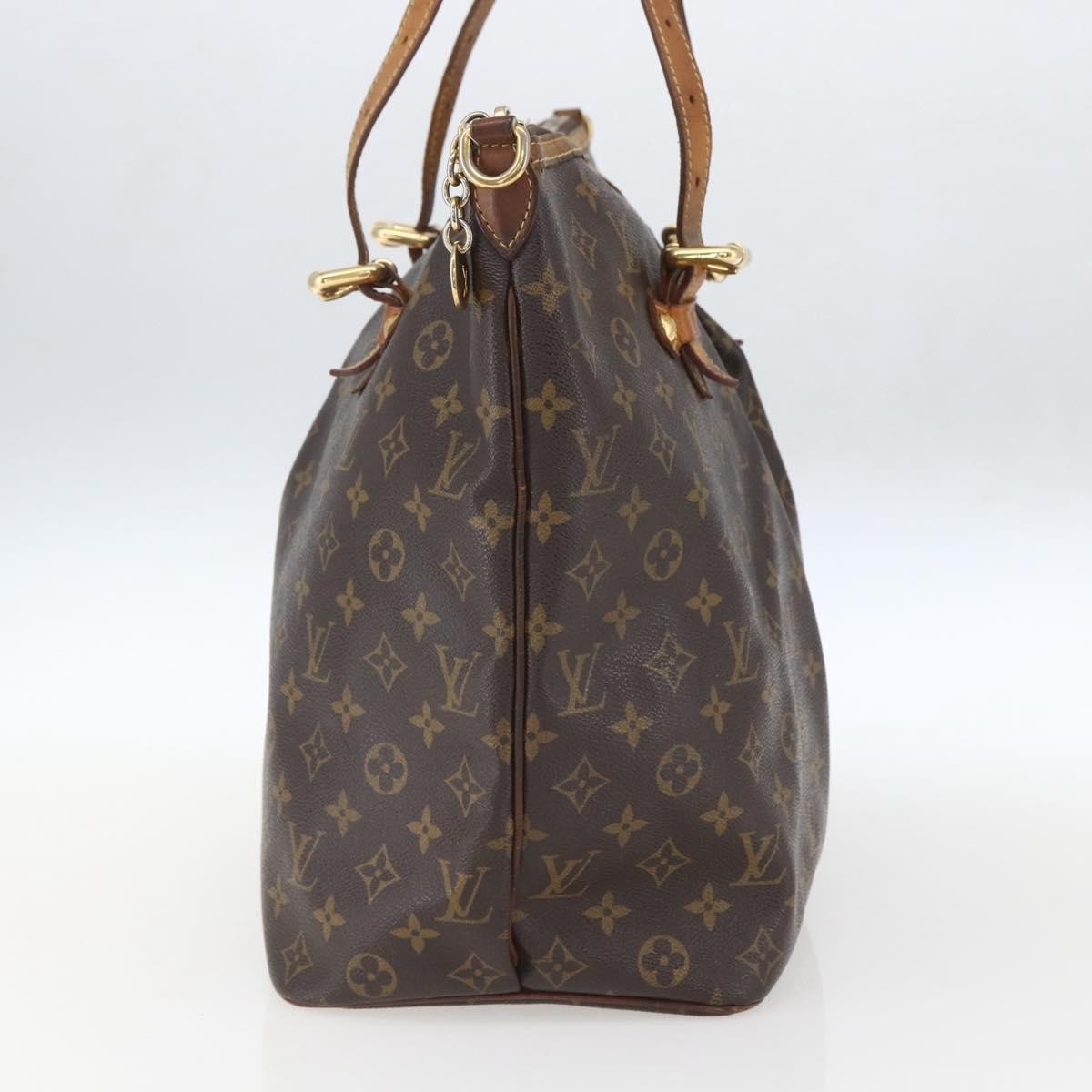 Louis Vuitton Palermo Handbag Monogram Canvas Brown Canvas Tote Bag Bag (Authentic Pre-Loved)