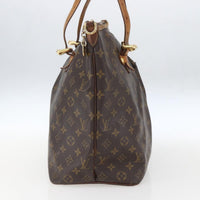 Louis Vuitton Palermo Handbag Monogram Canvas Brown Canvas Tote Bag Bag (Authentic Pre-Loved)