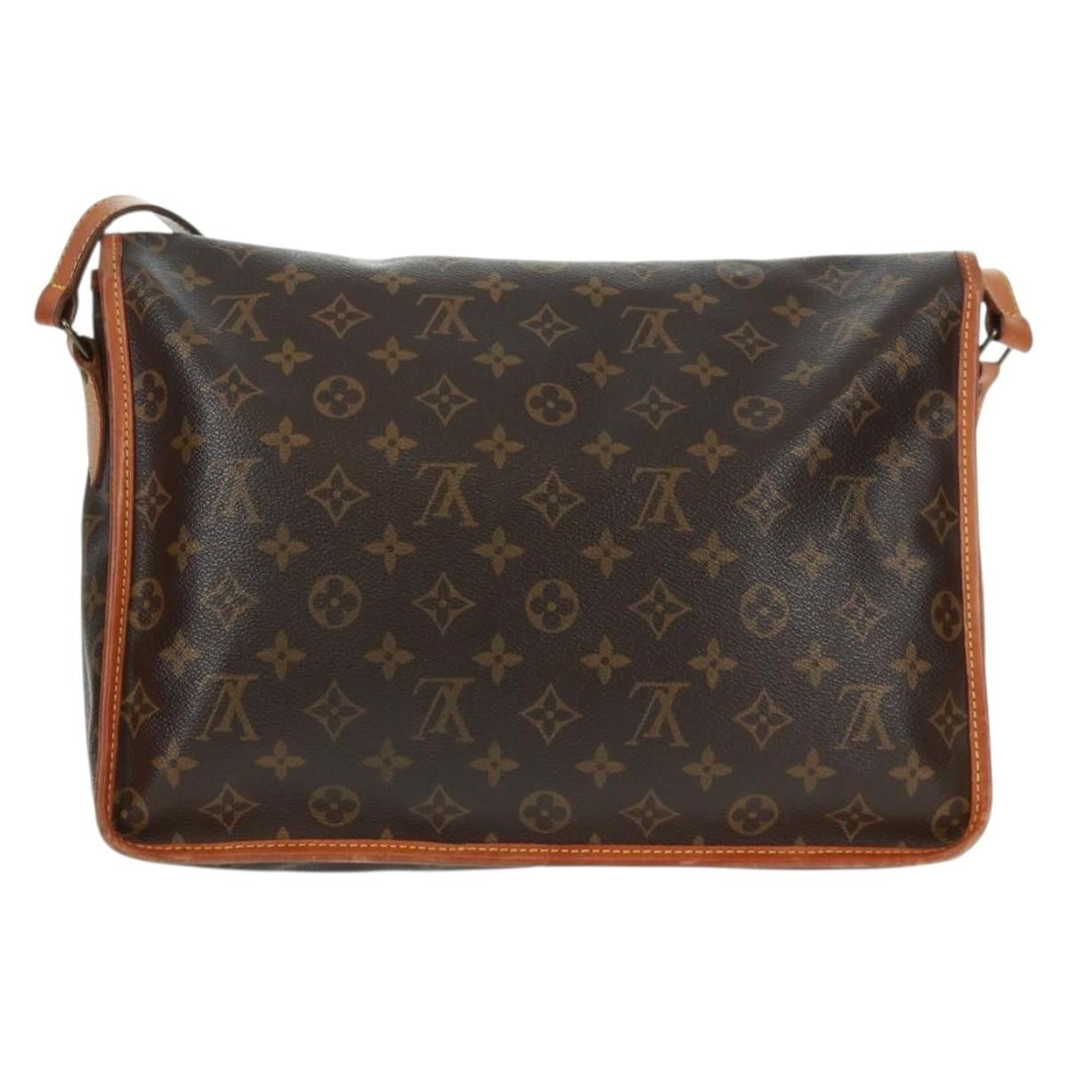 Louis Vuitton Sac Gibeciere Messenger Bag Monogram Canvas Brown Canvas Shoulder Bag Bag (Pre-Loved)