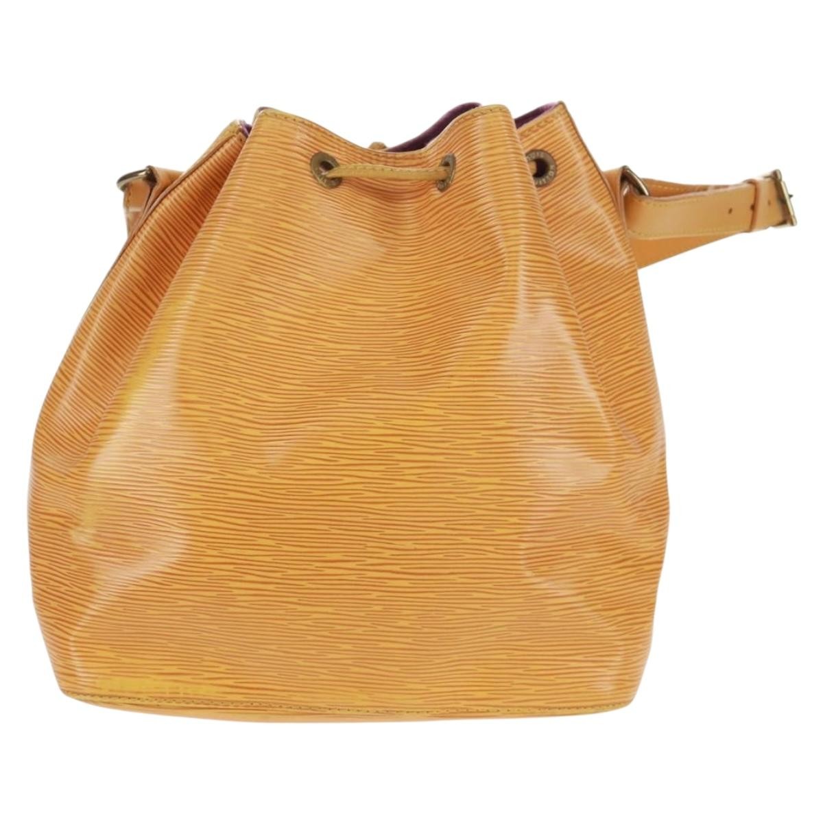 Louis Vuitton Petit Noe Handbag Epi Leather Yellow Leather Shoulder Bag Bag (Pre-Loved)