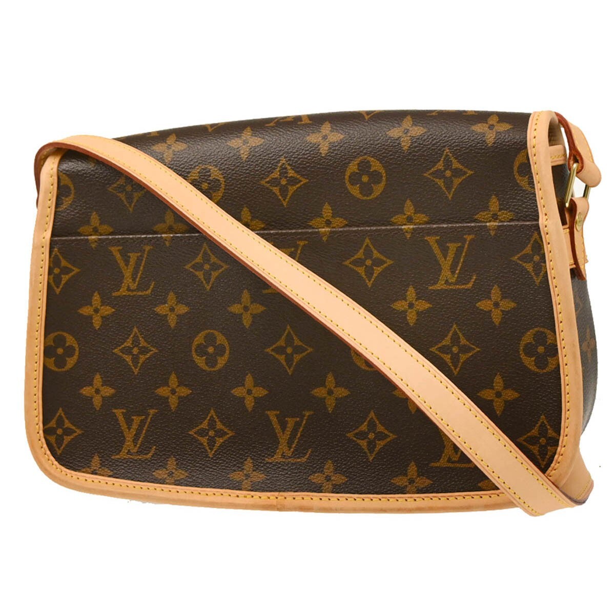 Louis Vuitton Sologne Handbag Monogram Canvas Brown Canvas Shoulder Bag Bag (Authentic Pre-Loved)