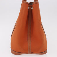 Hermes Garden Party Tote Toile And Leather Orange Canvas Tote Bag Bag (Pre-Loved)