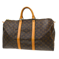Louis Vuitton Louis Vuitton Keepall Bag Monogram Canvas Brown Canvas Travel Bag Bag (Authentic Pre-Loved)
