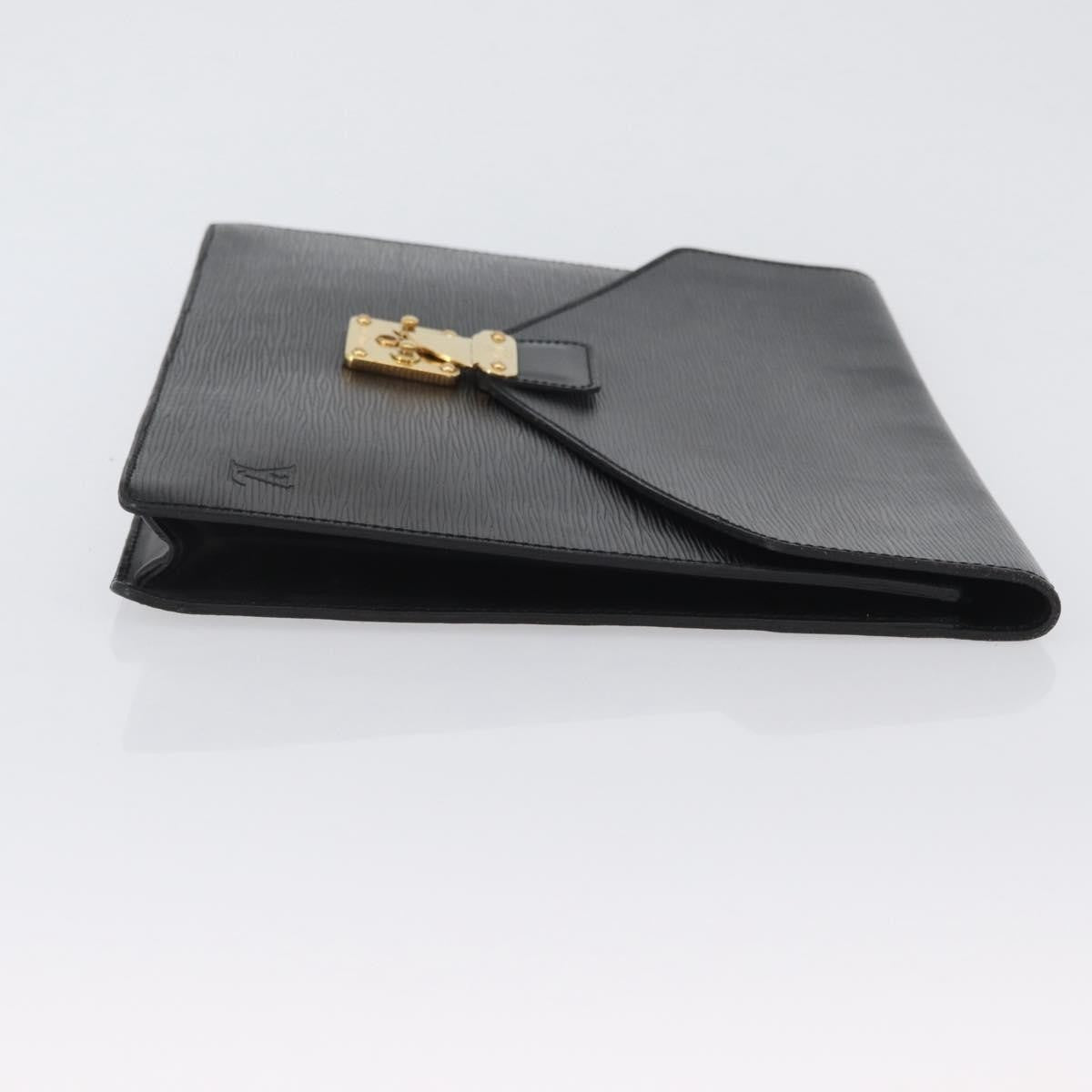 Louis Vuitton Porte-Documents Senateur Bag Epi Leather Black Leather Briefcase Bag (Authentic Pre-Loved)