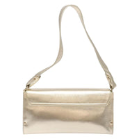 Salvatore Ferragamo Gancini Shoulder Bag Leather Gold Leather Shoulder Bag Bag (Authentic Pre-Loved)