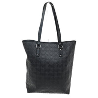 Salvatore Ferragamo Gancini Tote Gancini Canvas Black Canvas Tote Bag Bag (Pre-Loved)