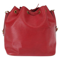 Louis Vuitton Petit Noe Handbag Epi Leather Red Leather Shoulder Bag Bag (Authentic Pre-Loved)