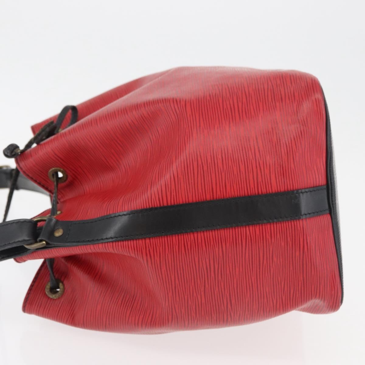 Louis Vuitton Bicolor Petit Noe Handbag Epi Leather Red Leather Shoulder Bag Bag (Pre-Loved)