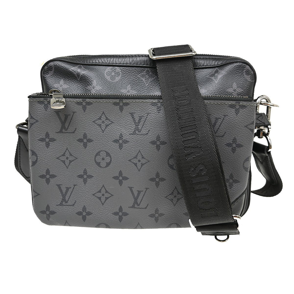 Louis Vuitton Trio Messenger Bag Reverse Monogram Eclipse Canvas Black Canvas Shoulder Bag Bag (Authentic Pre-Loved)