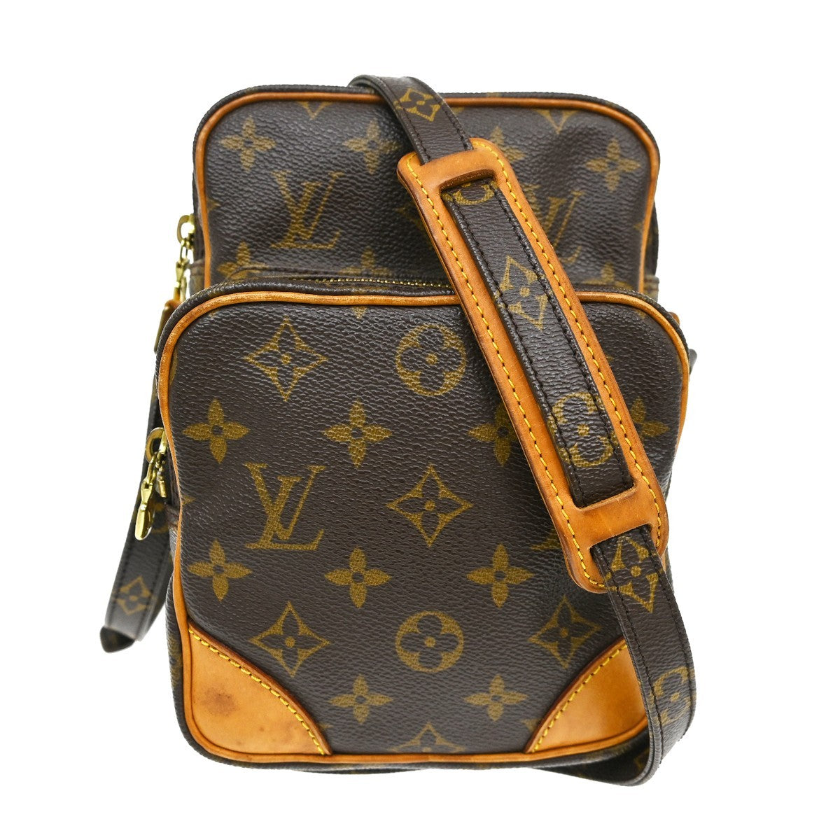 Louis Vuitton Amazone Bag Monogram Canvas Brown Canvas Shoulder Bag Bag (Pre-Loved)