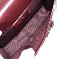 Salvatore Ferragamo Vala Chain Shoulder Bag Patent Leather Red Patent_Leather Shoulder Bag Bag (Authentic Pre-Loved)