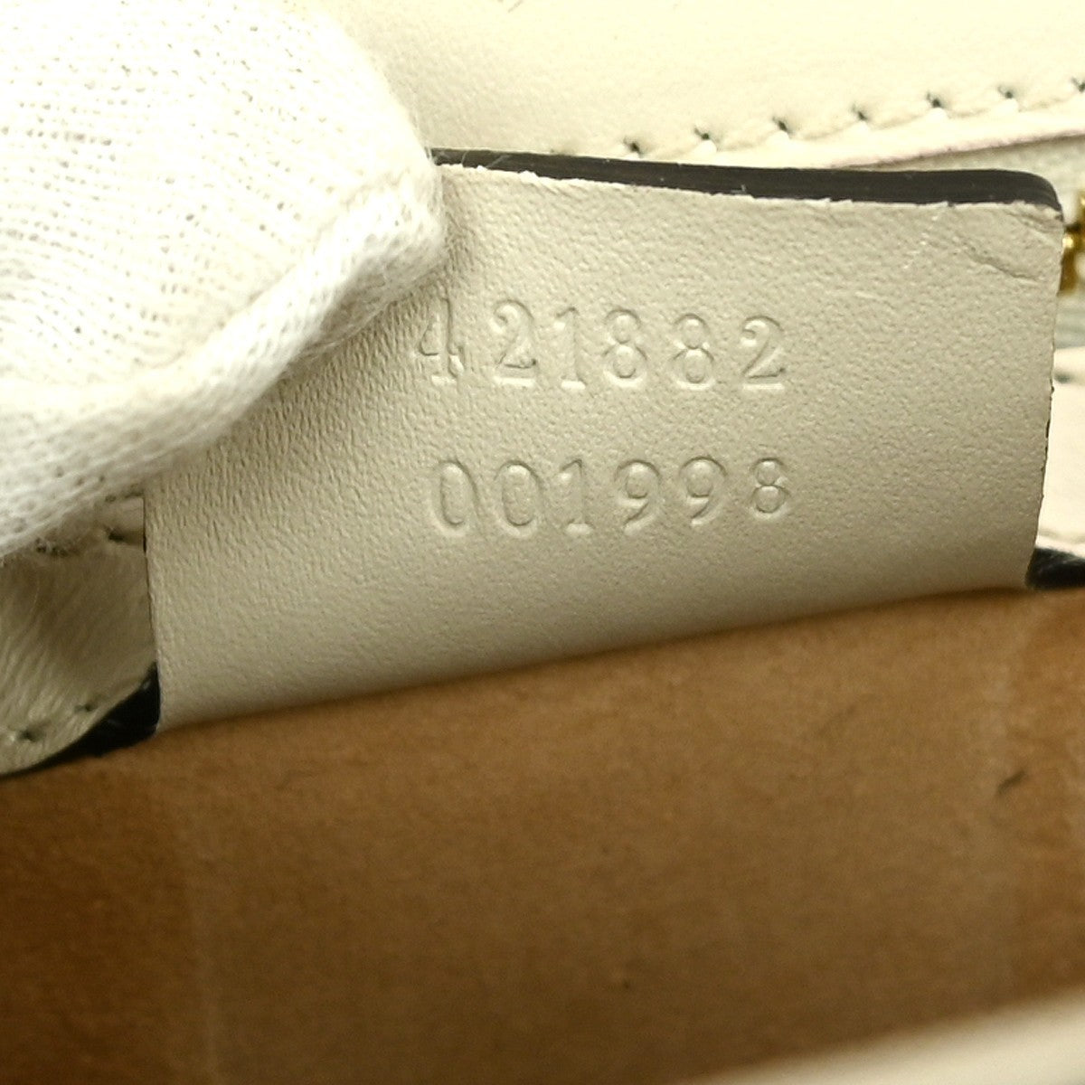 Gucci Sylvie Shoulder Bag Leather White Leather Shoulder Bag Bag (Authentic Pre-Loved)