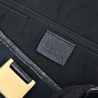 Gucci Web Handle Buckle Tote Gg Canvas Black Canvas Tote Bag Bag (Pre-Loved)