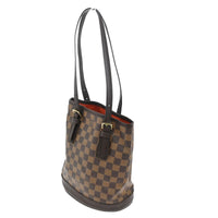 Louis Vuitton Marais Bucket Bag Damier Brown Leather Shoulder Bag Bag (Authentic Pre-Loved)