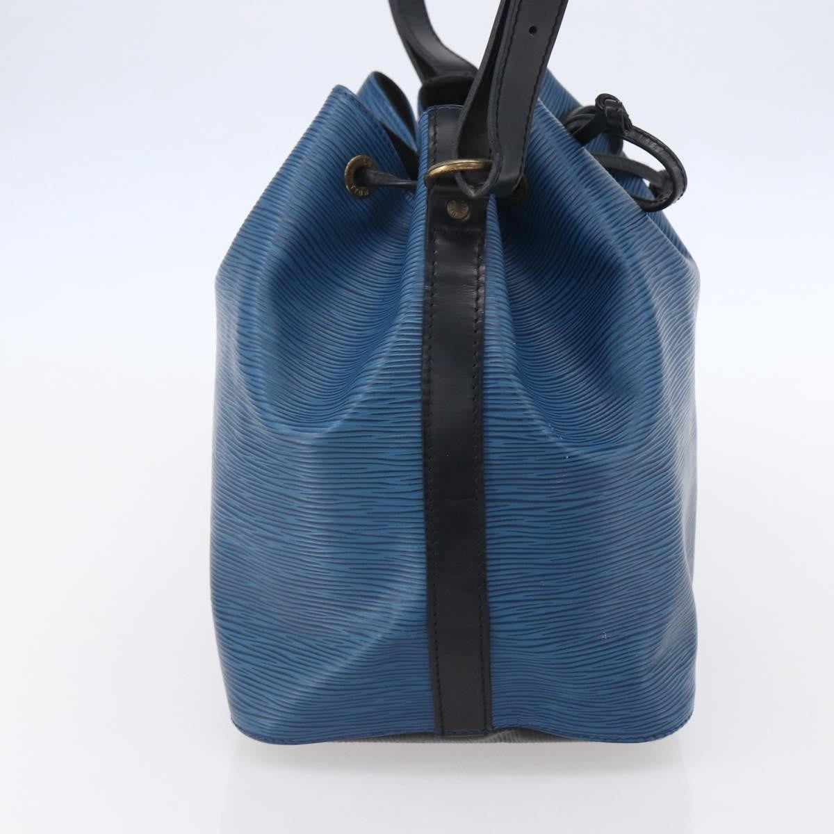 Louis Vuitton Petit Noe Handbag Epi Leather Blue Leather Shoulder Bag Bag (Authentic Pre-Loved)