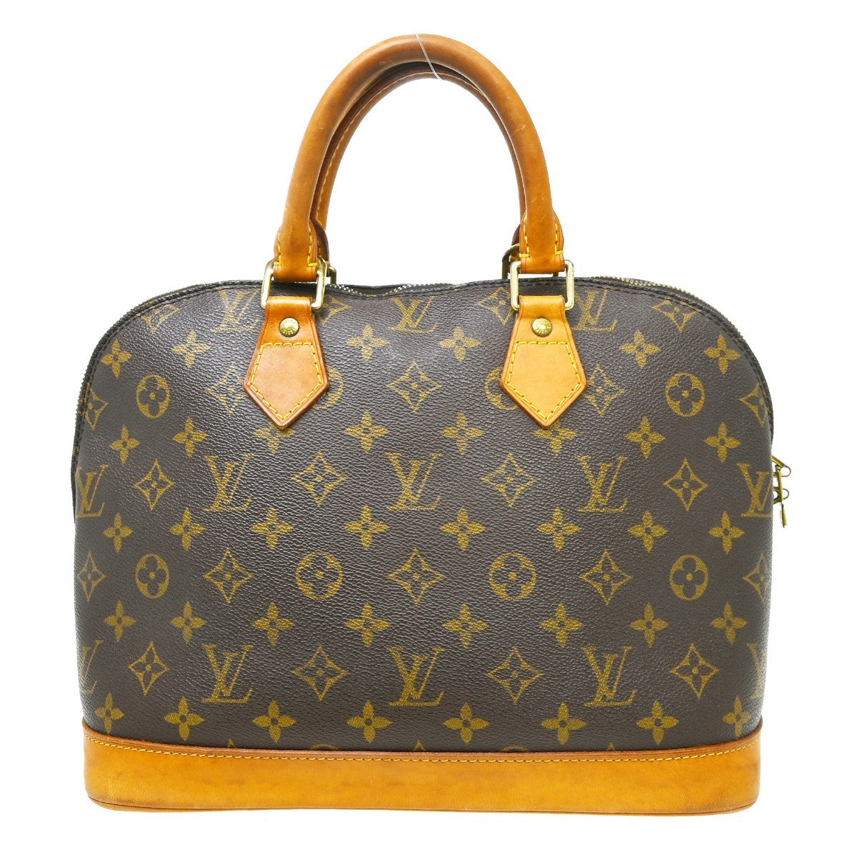 Louis Vuitton Alma Handbag Monogram Canvas Brown Canvas Handbag (Pre-Loved)