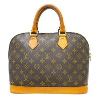 Louis Vuitton Alma Handbag Monogram Canvas Brown Canvas Handbag (Pre-Loved)