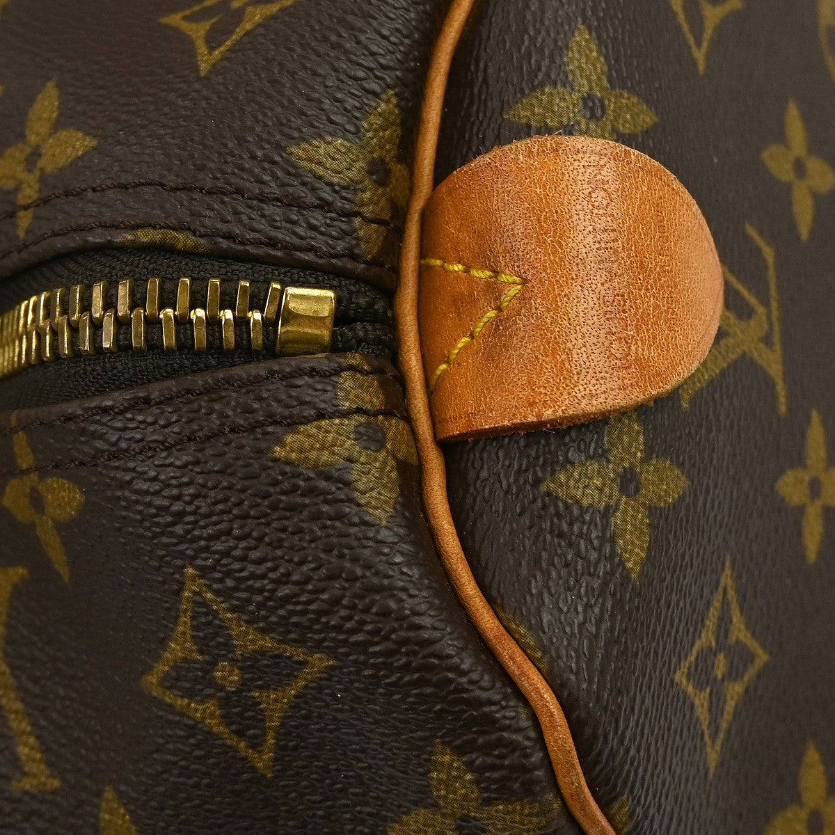 Louis Vuitton Keepall Bag Monogram Canvas Brown Canvas Travel Bag Bag (Authentic Pre-Loved)